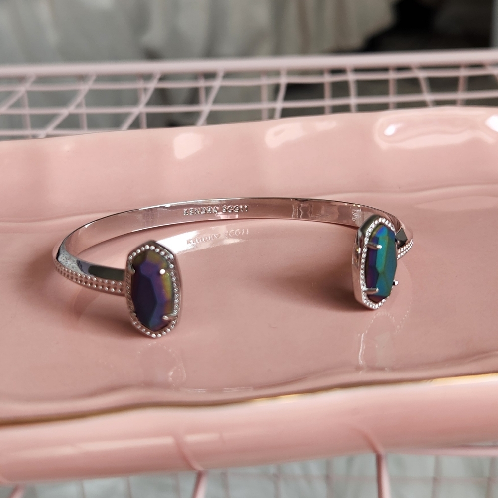 Kendra Scott Elton Bracelet Feat. Matte Galaxy Glass Stones - Picture 4 of 4